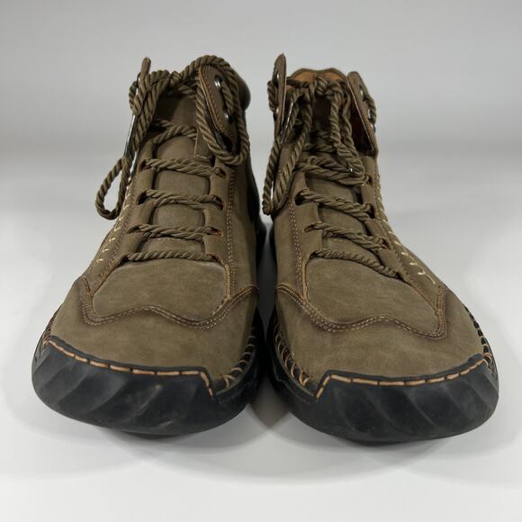 Salkin Men’s Leather Handmade Trail Outdoor Boots US Size 11.5 EU Size 45 Brown main image 6